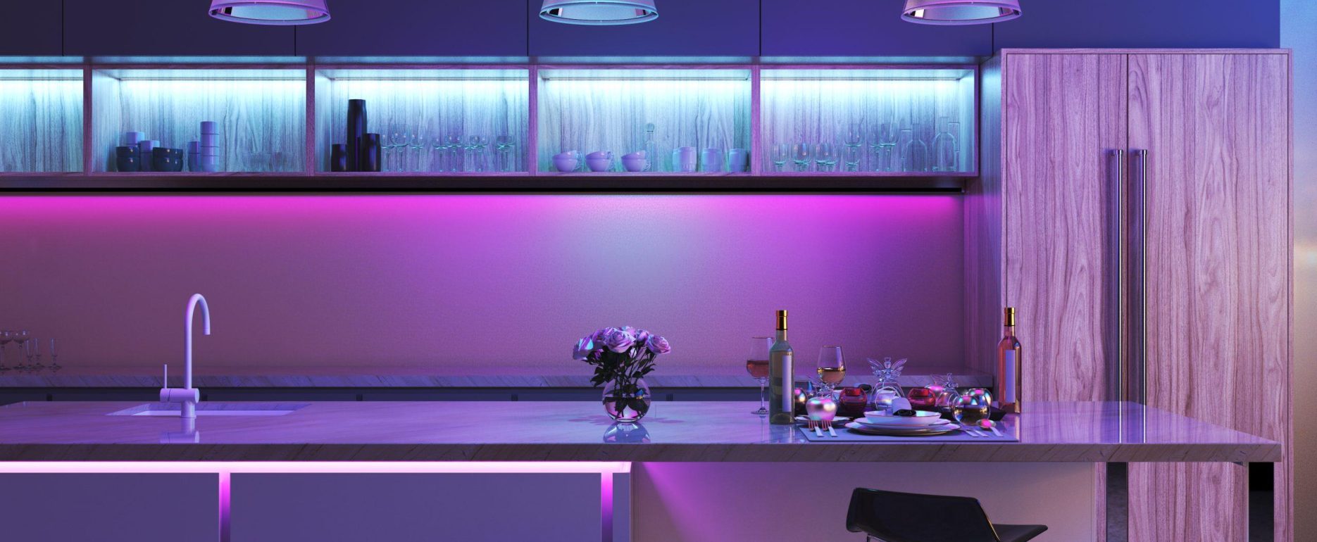 modern led kitchen lighting