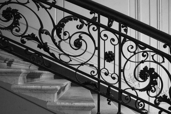 luxury brownstone iron railing