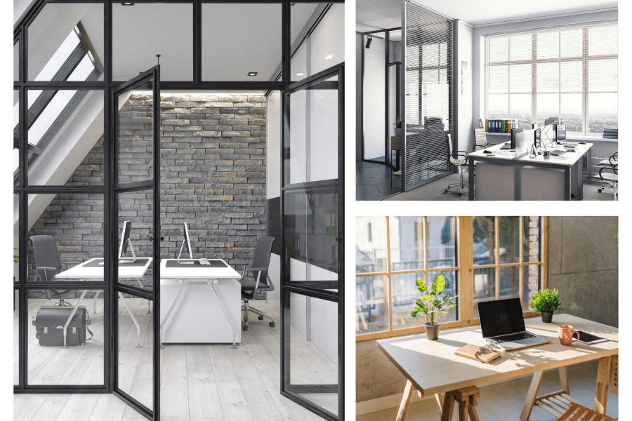 home office window lighting