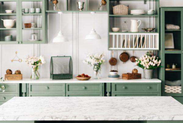 marble kitchen countertop