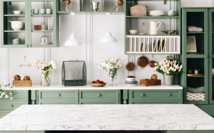 marble kitchen countertop