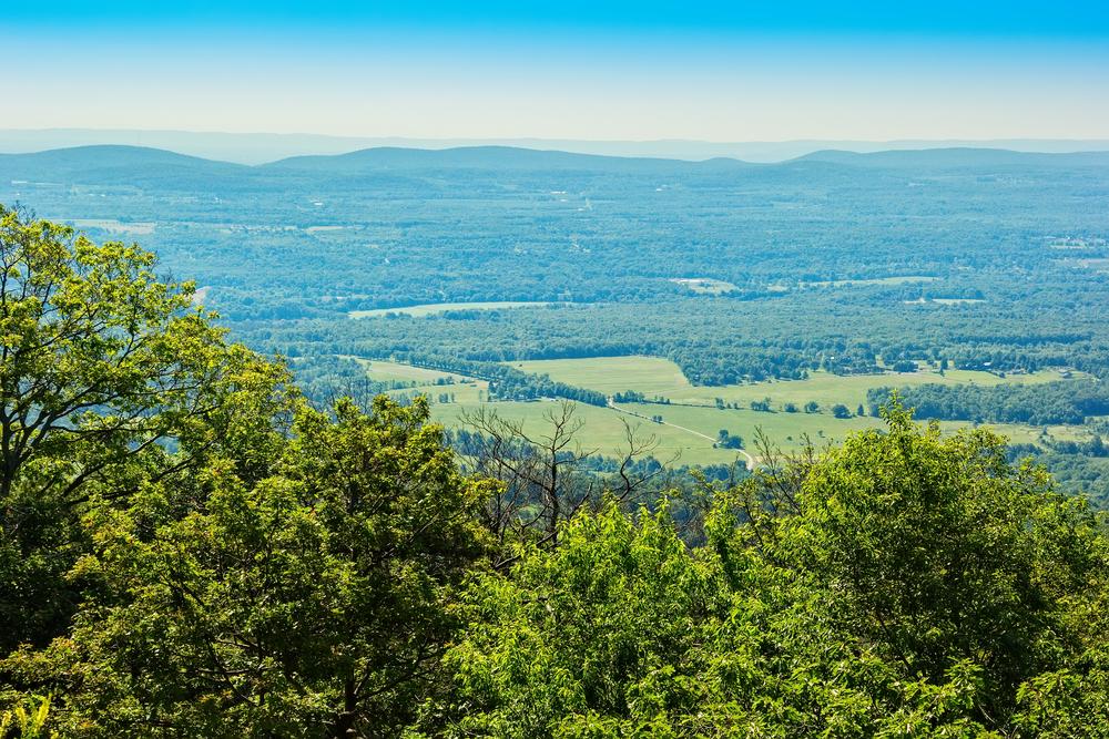 A beautiful scenic view of Hudson Valley in New Paltz, NY.